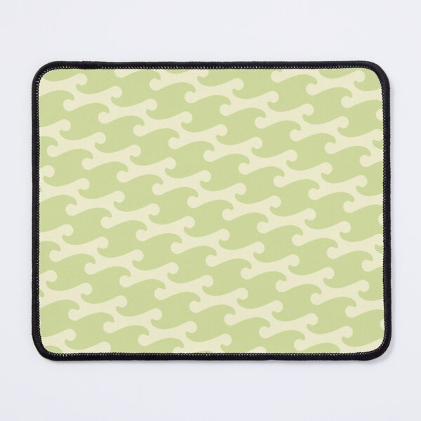 Item preview, WAVE PATTERN IN CREAM AND LIGHT GREEN designed and sold by larissa-myrie.