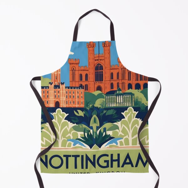 Item preview, Nottingham United Kingdom Vintage Travel Tourism designed and sold by TravelersGems.