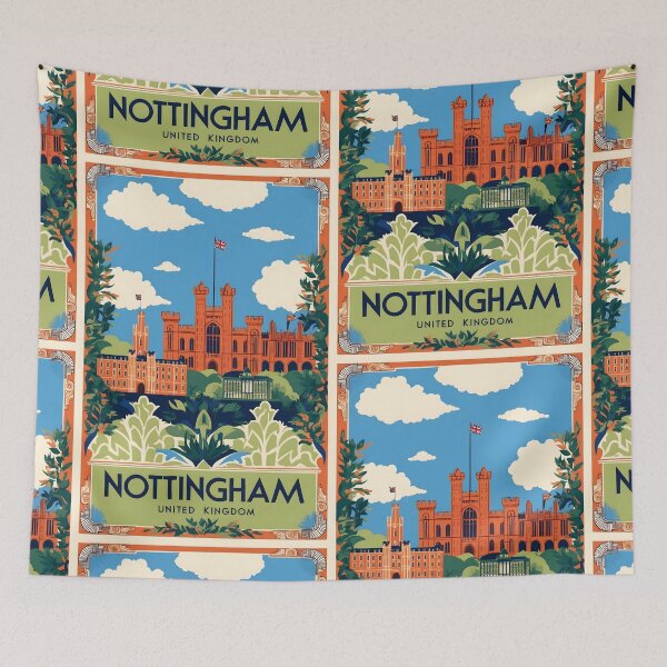 Item preview, Nottingham Reino Unido Viajes Vintage Turismo designed and sold by TravelersGems.