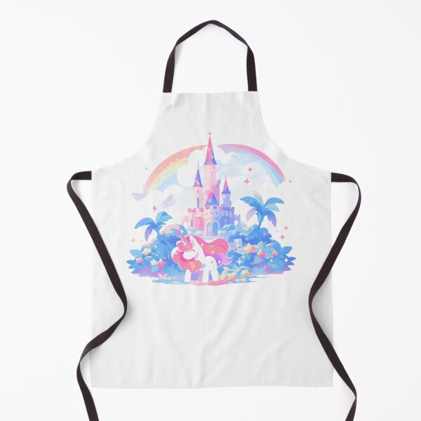 Item preview, Unicorn rockin underneath the dreamy castle and rainbow designed and sold by WoollenLlama.
