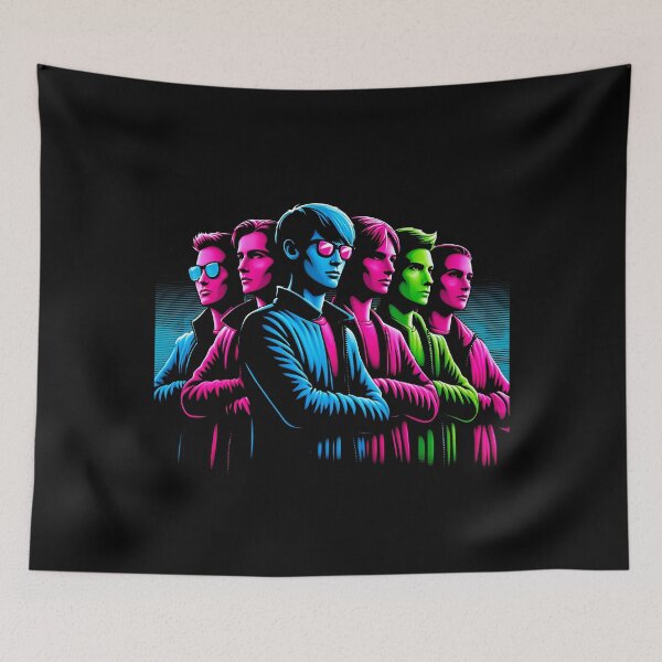 Item preview, Neon Gaming Squad - Retro Futuristic Esports Team designed and sold by Tabu Touch.