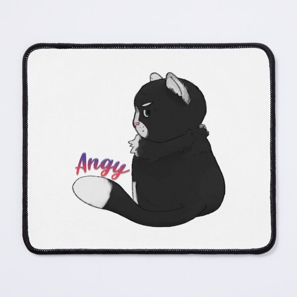 Item preview, Angry Grumpy Black and White Cat designed and sold by DuckhatsMcGee.