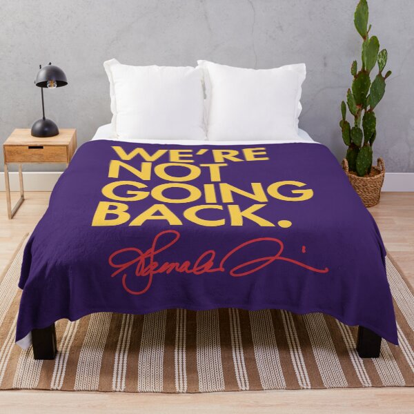 Item preview, WE'RE NOT GOING BACK - KAMALA (yellow with orange signature) designed and sold by Thelittlelord.
