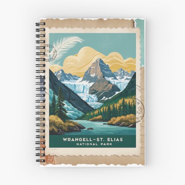 Item preview, Wrangell St Elias Alaska National Park Postcard Vintage Retro Travel designed and sold by TravelPostcardGems.