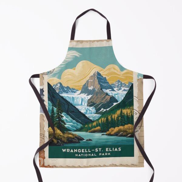 Item preview, Wrangell St Elias Alaska National Park Postcard Vintage Retro Travel designed and sold by TravelPostcardGems.