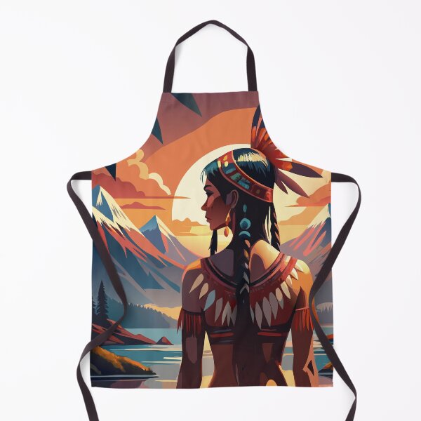 Item preview, Native American Girl at Sunset designed and sold by BelleRiviera.