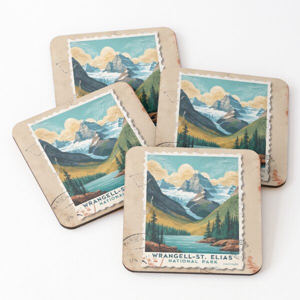 Item preview, Wrangell St Elias Alaska National Park Postcard Vintage Retro Travel designed and sold by TravelPostcardGems.