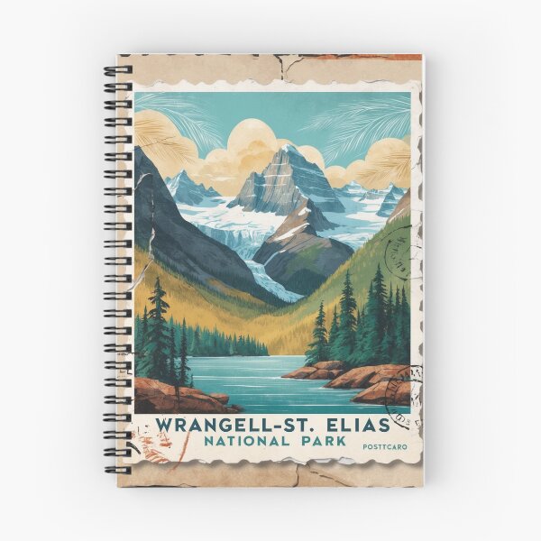 Item preview, Wrangell St Elias Alaska National Park Postcard Vintage Retro Travel designed and sold by TravelPostcardGems.