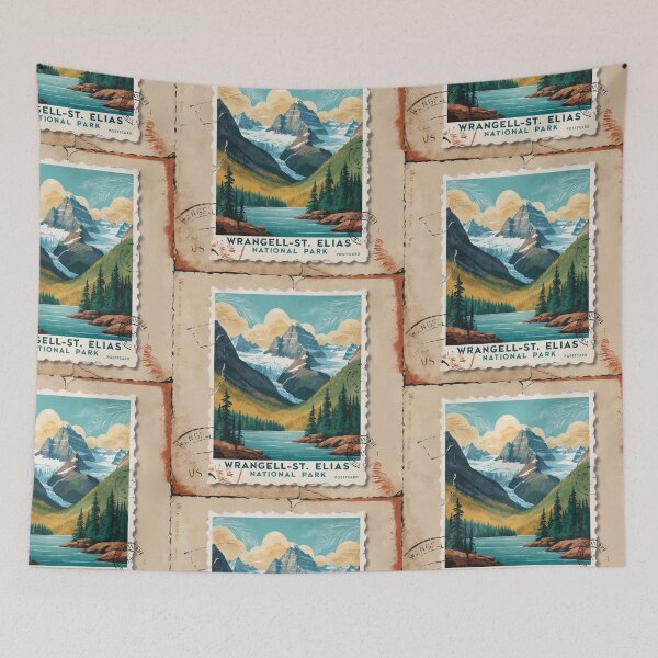 Item preview, Wrangell St Elias Alaska National Park Postcard Vintage Retro Travel designed and sold by TravelPostcardGems.