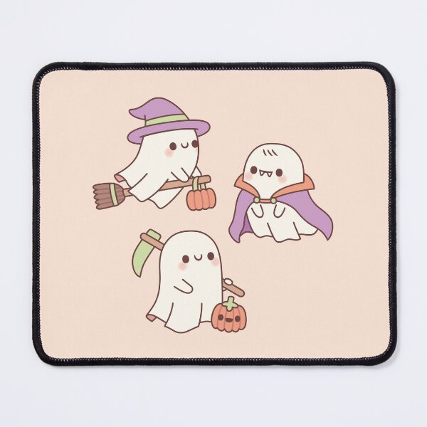 Item preview, Cute Ghosts Dressed As Witch Grim Reaper And Vampire designed and sold by rustydoodle.