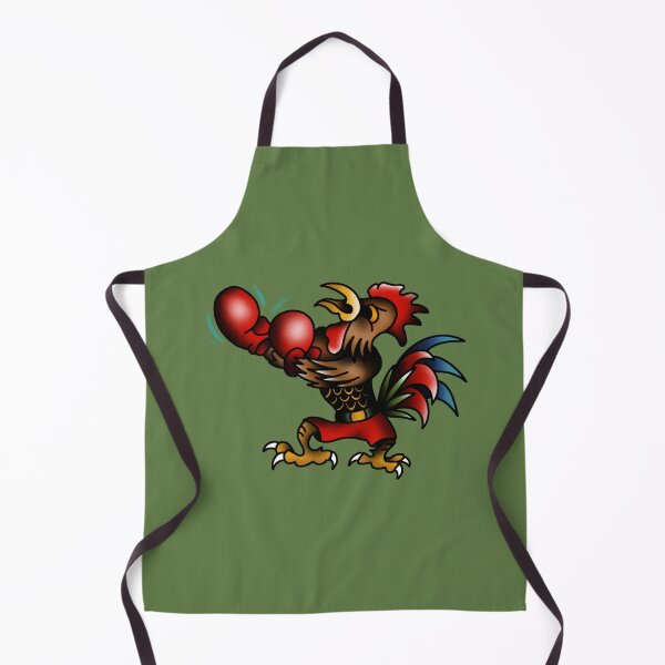Item preview, Crazy Boxing Rooster old school tattoo style designed and sold by Krisu444.
