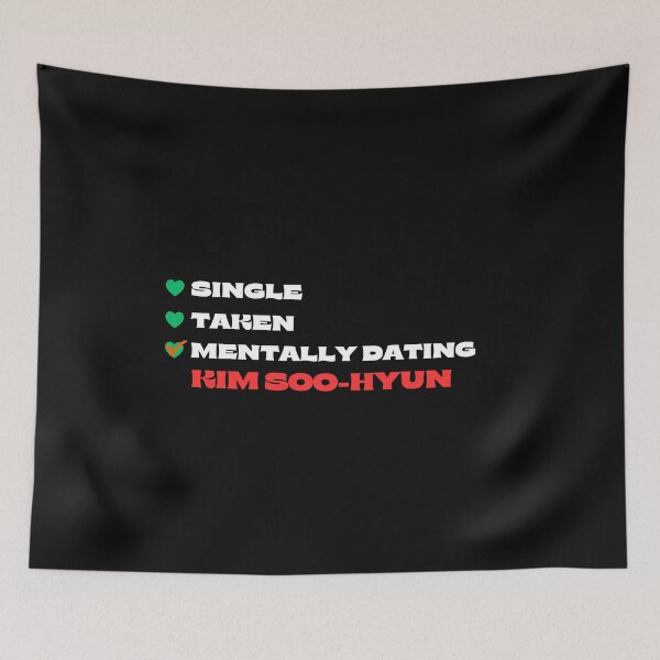 Item preview, Mentally Dating Kim Soo-hyun - White Fonts designed and sold by Itsheartshop.