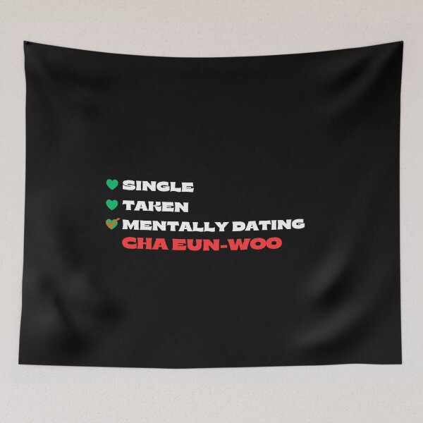 Item preview, Mentally Dating Cha Eun-woo - White Fonts designed and sold by Itsheartshop.