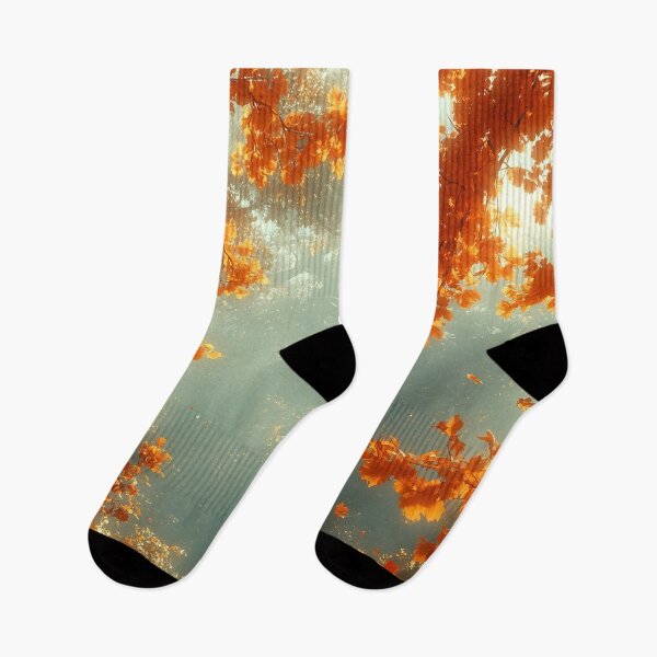 Item preview, Autumn forest bathed in the sun designed and sold by Maddrick.