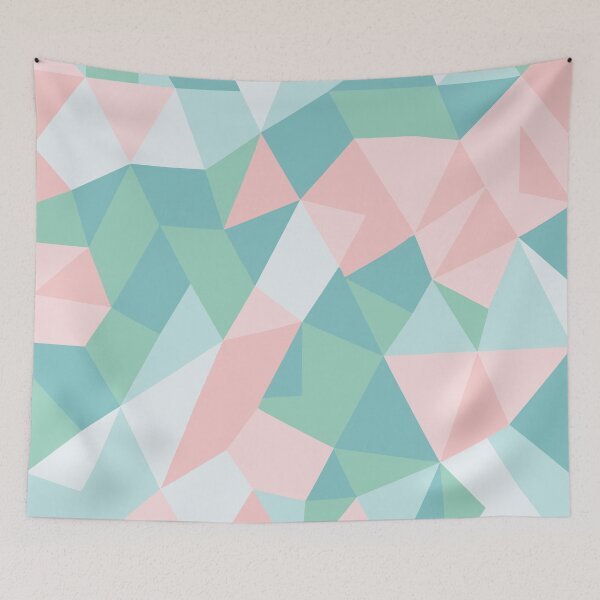 Aperçu de l'œuvre Un design de camouflage avec des tons pastel - bleu clair, rose et vert menthe. créée et vendue par HEMRO.