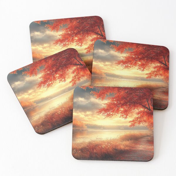 Item preview, Autumn river at dawn designed and sold by Maddrick.