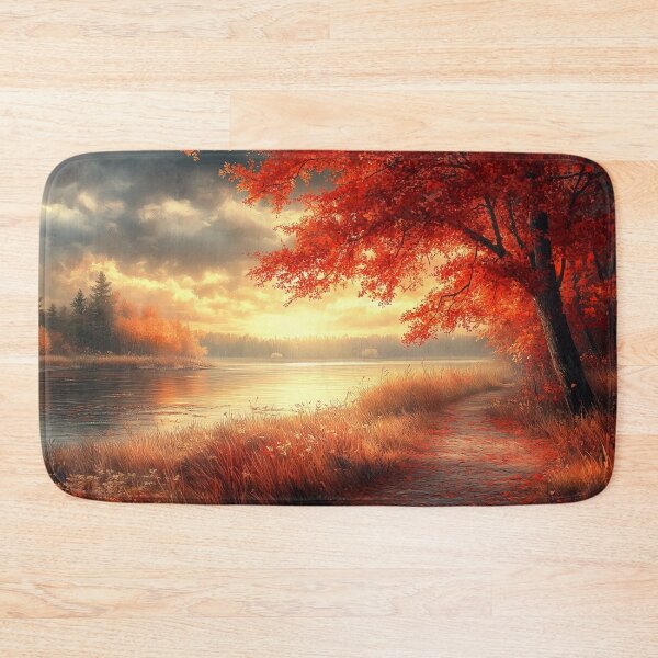 Item preview, Autumn river at dawn designed and sold by Maddrick.