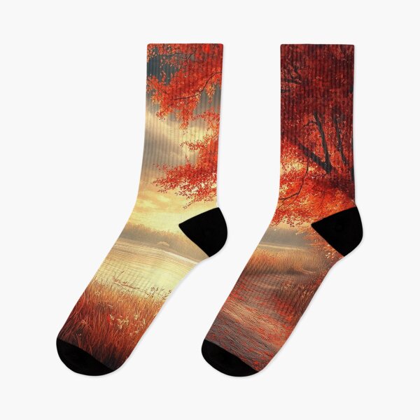 Item preview, Autumn river at dawn designed and sold by Maddrick.