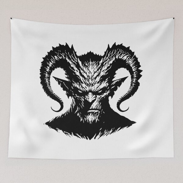 Item preview, The Horned Darkness: Artwork by Kartick Dutta | demon devil t-shirt  designed and sold by KARTICK DUTTA.