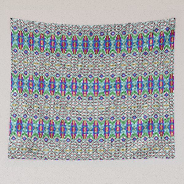 Item preview, Curtain, Baroque, Decoration, Tile, Cross stitch, Ethnic pattern, Sari border, Sari pattern designed and sold by ThawanTarnnoy.