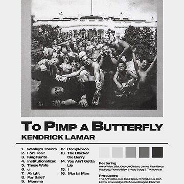 Artwork thumbnail, To Pimp a Butterfly by Kendrick Lamar Album Poster by FourthWall Prints