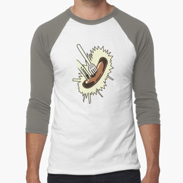 Unexpected Sausage Baseball ¾ Sleeve T-Shirt