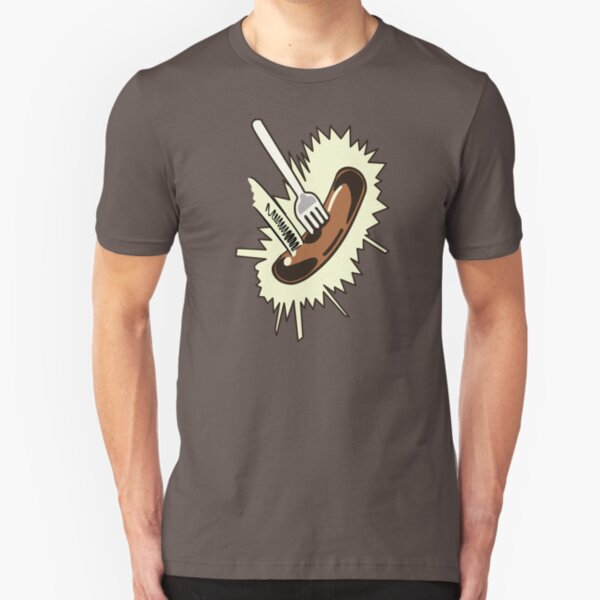 Unexpected Sausage Slim Fit T-Shirt