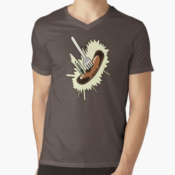 Unexpected Sausage V-Neck T-Shirt