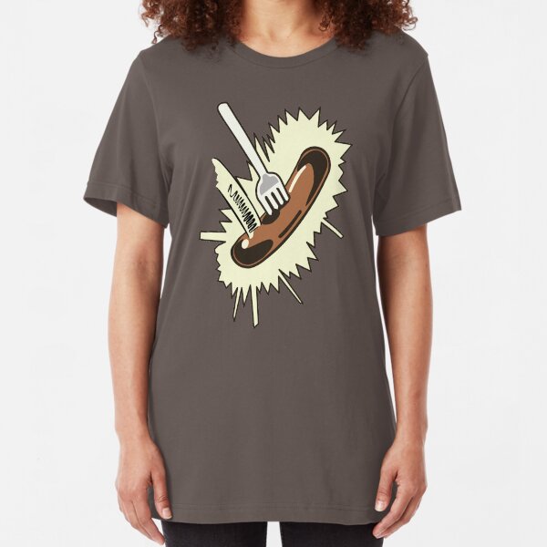 Unexpected Sausage Slim Fit T-Shirt