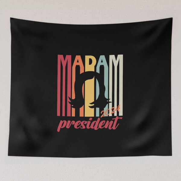 Item preview, Madam President Kamala Harris 2024 Colorful Funny Political T-Shirt designed and sold by Hema Thilakaratne.