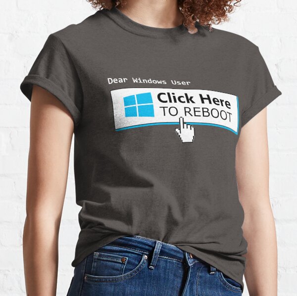 Item preview, Windows User Click to Reboot - Linux Macintosh vs Windows - Devops Sysadmin Backend Developer Tech Humor designed and sold by Chengly.