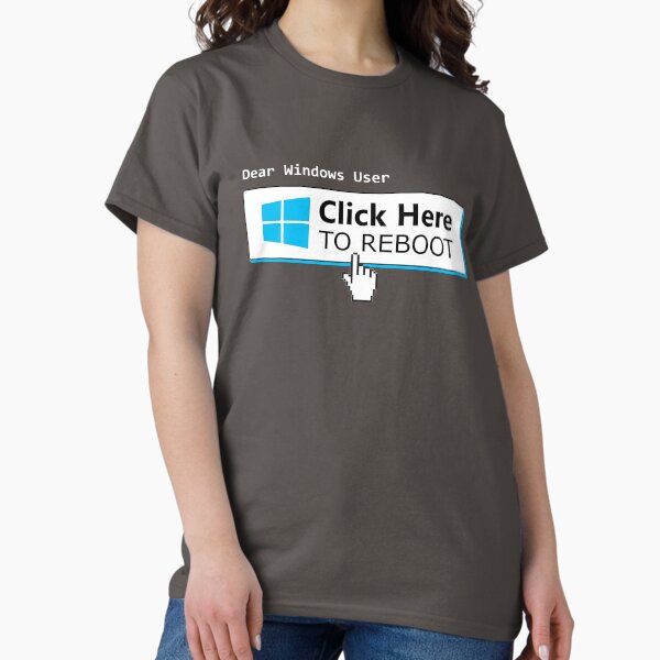 Item preview, Windows User Click to Reboot - Linux Macintosh vs Windows - Devops Sysadmin Backend Developer Tech Humor designed and sold by Chengly.