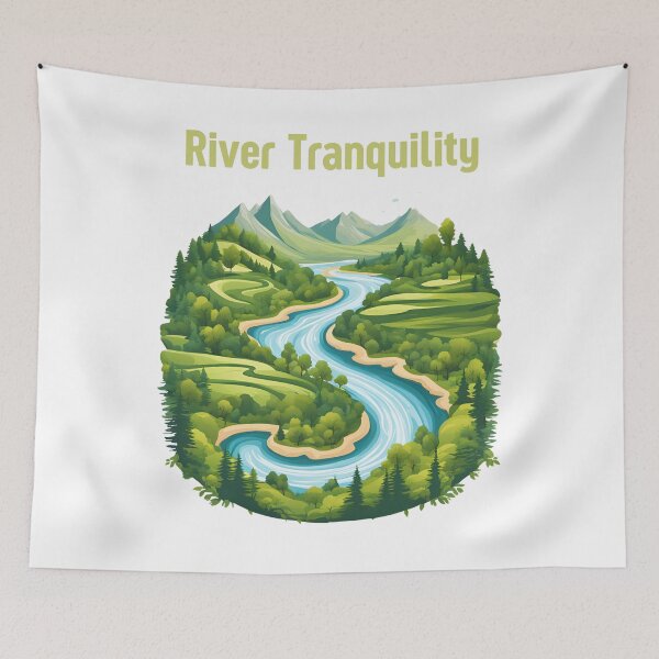 Item preview, River Nature Landscape designed and sold by Creastore.