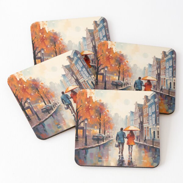 Item preview, Couple In The Rain In Amsterdam designed and sold by Rtymer.