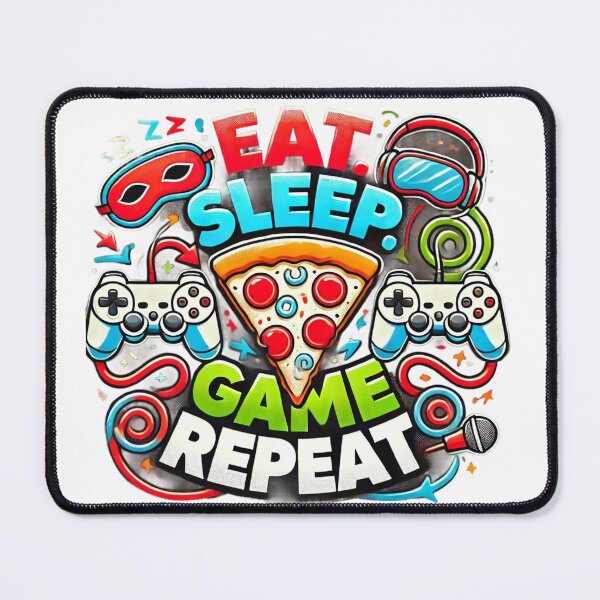 Item preview, Eat Sleep Game Repeat designed and sold by deniz kaya.