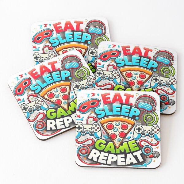 Item preview, Eat Sleep Game Repeat designed and sold by deniz kaya.