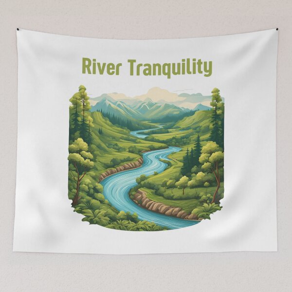 Artikelvorschau, Flusslandschaft entworfen und verkauft von Creastore.