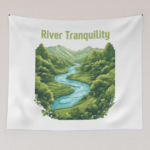 Item preview, River Tranquility Scenic Nature Landscape designed and sold by Creastore.