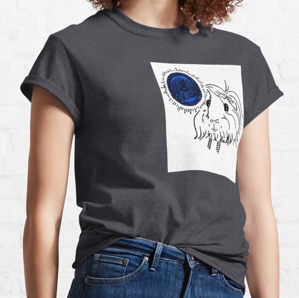Danger Drew and the Bug in a Sapphire Classic T-Shirt