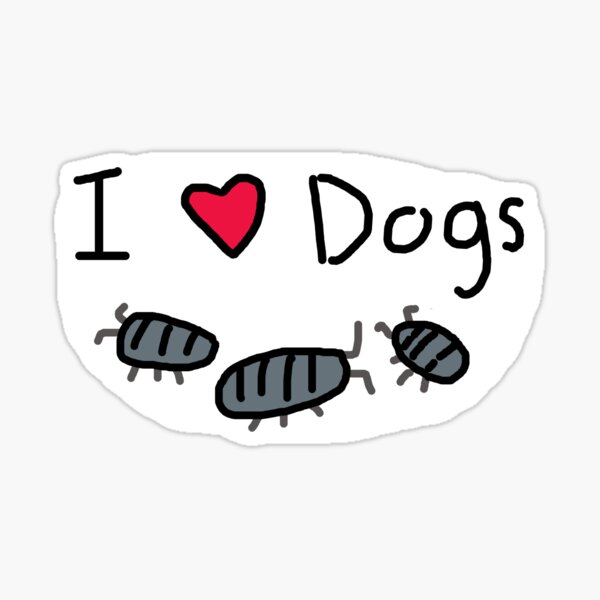 Vista previa del artículo con la obra «Me encantan los perros (slaters)», diseñado y vendido por Gabbie R (ApricotBanana).