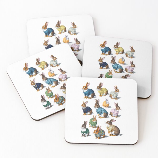 Item preview, Rabbits with clothes designed and sold by FORPOTATOPARTY.