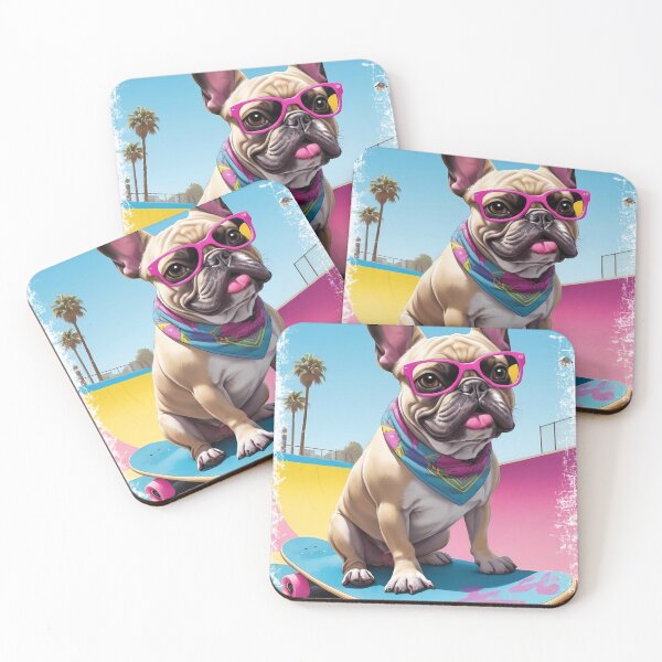 Item preview, Skatepark Pup: French Bulldog on Wheels #1 designed and sold by purrfect pattern.