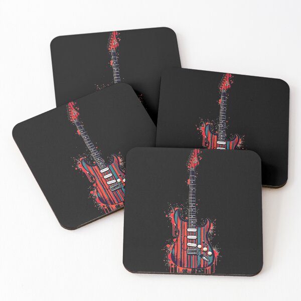 Item preview, Frankenstrat Guitar with Bold Stripes designed and sold by artwaves.