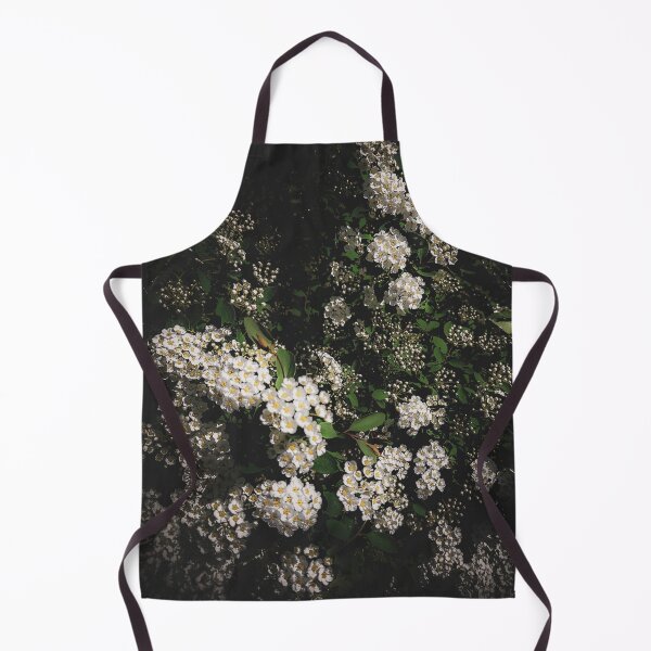 Item preview, Bush with white blooming flowers emerging from the darkness designed and sold by PavlinaBFDesign.