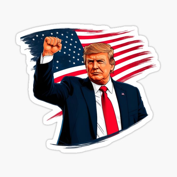 Item preview, Stylized Donald Trump  designed and sold by PopPatches.