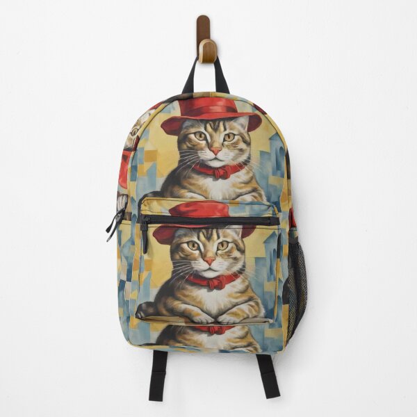Item preview, Red Hat Cat AI gen designed and sold by Goods4SaleNow.