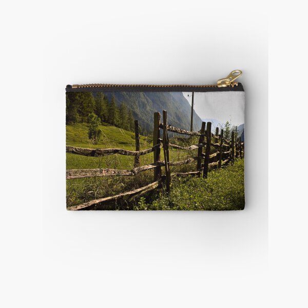 Item preview, View of a fence in Val Trenta in the Slovenian Alps designed and sold by colliophoto.