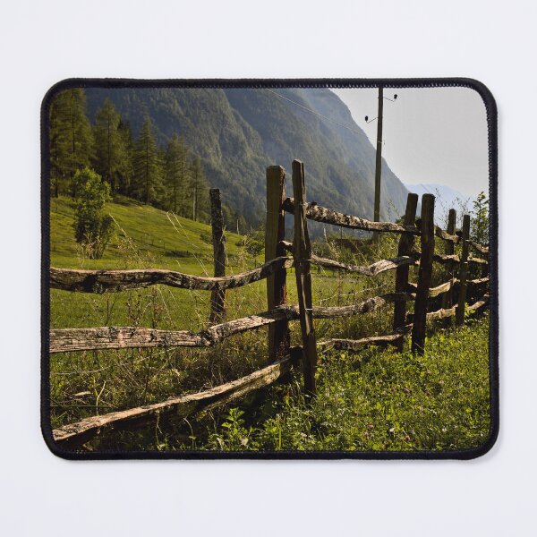 Item preview, View of a fence in Val Trenta in the Slovenian Alps designed and sold by colliophoto.