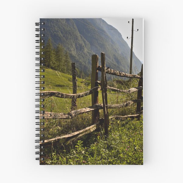 Item preview, View of a fence in Val Trenta in the Slovenian Alps designed and sold by colliophoto.
