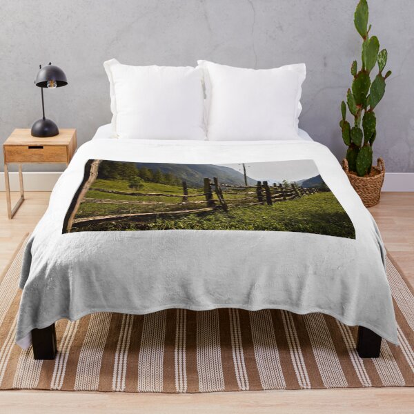 Item preview, View of a fence in Val Trenta in the Slovenian Alps designed and sold by colliophoto.